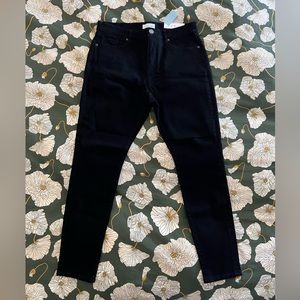 NWT - LOFT Petite Midrise Skinny Jeans in Black - 12P